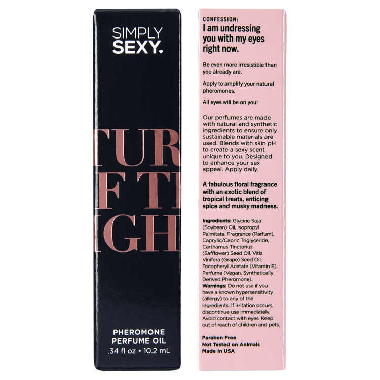 SIMPLY SEXY PHEROMONE PERFUME OIL ROLL-ON - TURN OFF THE LIGHTS - 0.34 floz | 10.2mL
