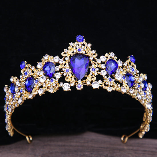 Baroque Rhinestone Crystal Crown