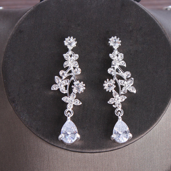 Alloy Set White Rhinestone Bridal Tiara