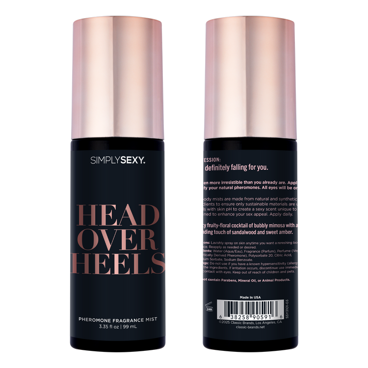 SIMPLY SEXY PHEROMONE BODY MIST - HEAD OVER HEELS - 3.35 floz | 99mL