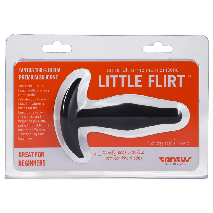 Tantus Silicone Little Flirt Butt Plug Black