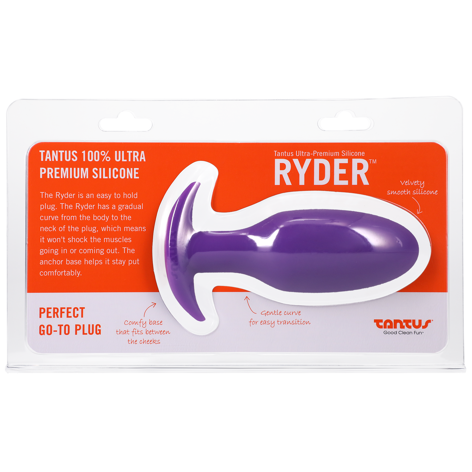 Silicone Ryder Butt Plug - Lilac