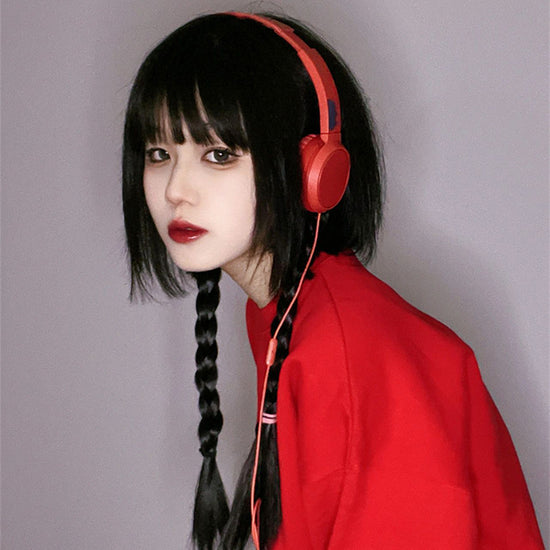 Princess Cut Wig Female Long Hair Simulation Net Red