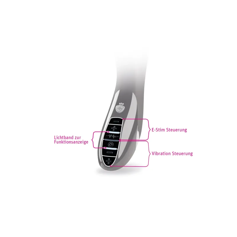 Mystim Tickling Truman eStim Vibrator, Black Edition