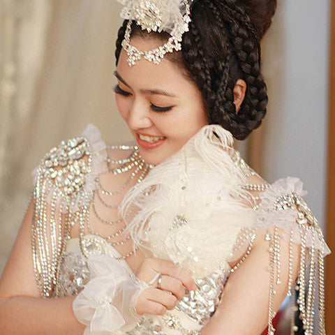 Bridal Lace Shoulder Chain Ornament