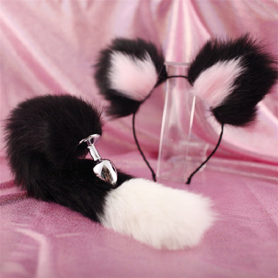 Plush Tail and Ears Fantasy Hair Clip