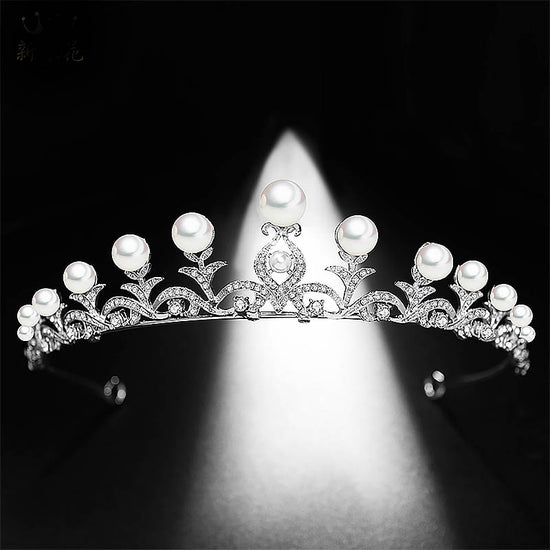 Pearl crown headdress