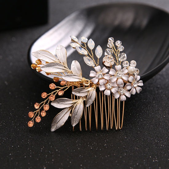 Handmade Hairband Gold Leaf Headdress