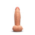 b-Vibe Slipskin Realistic Silicone Dildo 7" Girthy - Mocha
