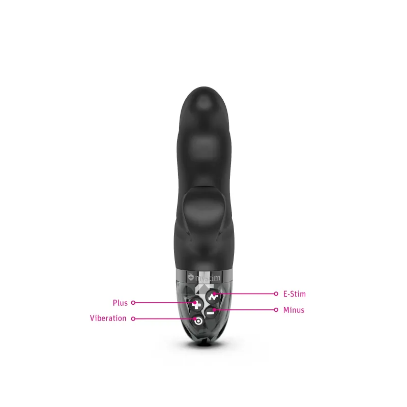 Mystim Hop Hop Bob eStimVibrator, Black