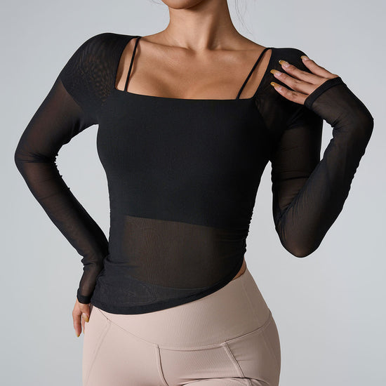 Ballet Long Sleeve Fitted Blouse