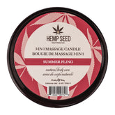 Hemp Seed 3-in-1 Massage Candle Summer Fling 6oz