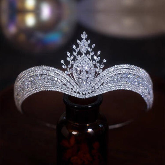 Headdress Alloy Diamond-Encrusted Crown