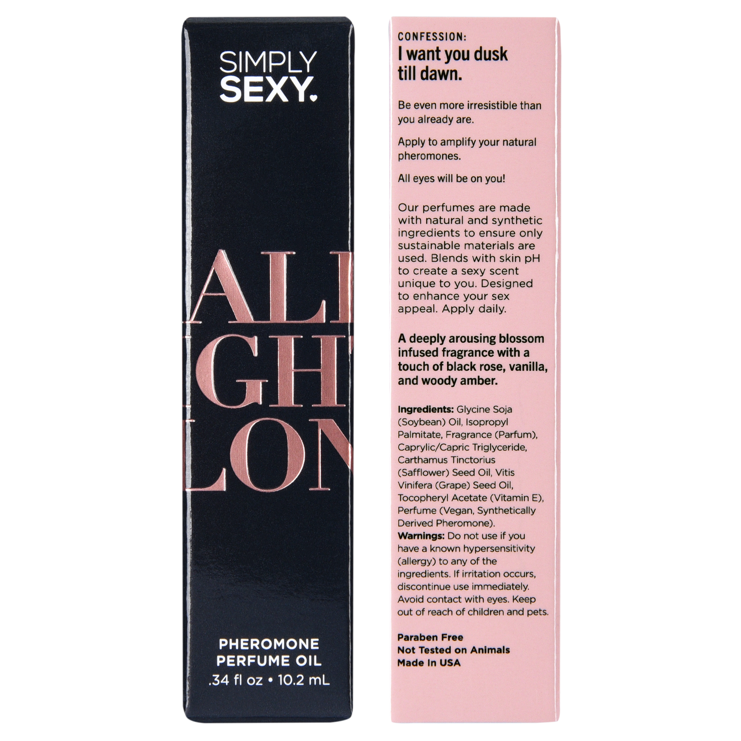 SIMPLY SEXY PHEROMONE PERFUME OIL ROLL-ON - ALL NIGHT LONG - 0.34 floz | 10.2mL