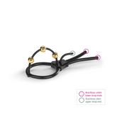 Mystim Pearly Pete - Corona Strap with golden balls
