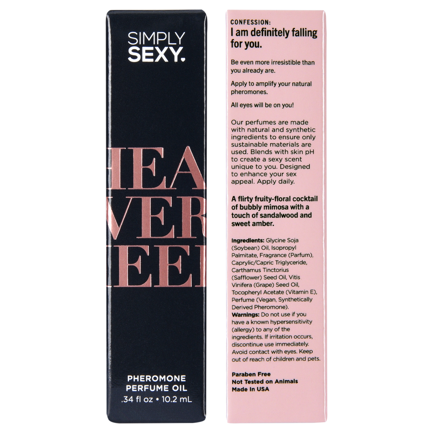 SIMPLY SEXY PHEROMONE PERFUME OIL ROLL-ON - HEAD OVER HEELS - 0.34 floz | 10.2mL