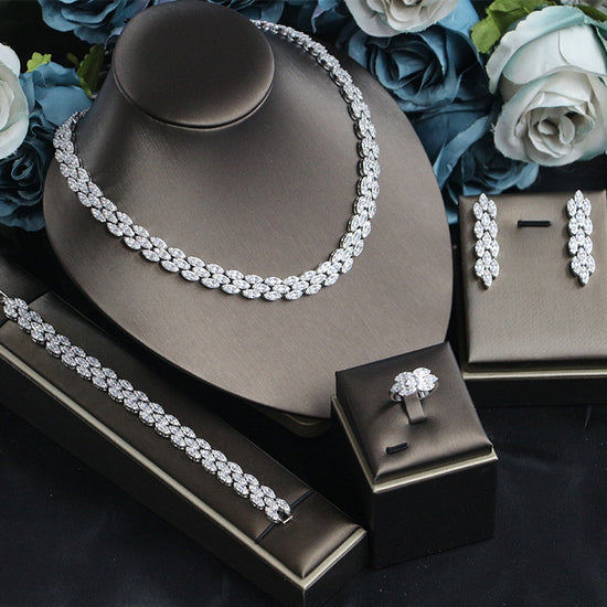 Formal Dress Accessories Zircon Four-piece Set