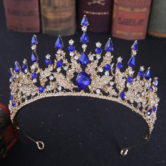 Blue Sapphire Princess Crown Tiara