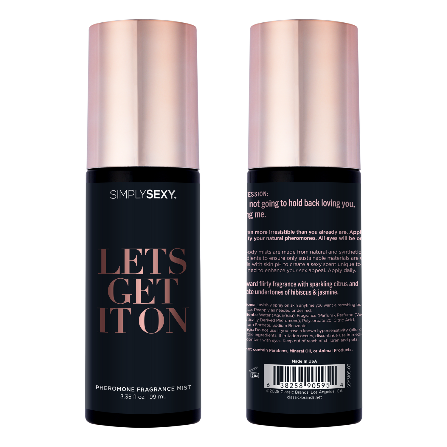SIMPLY SEXY PHEROMONE BODY MIST - LET&