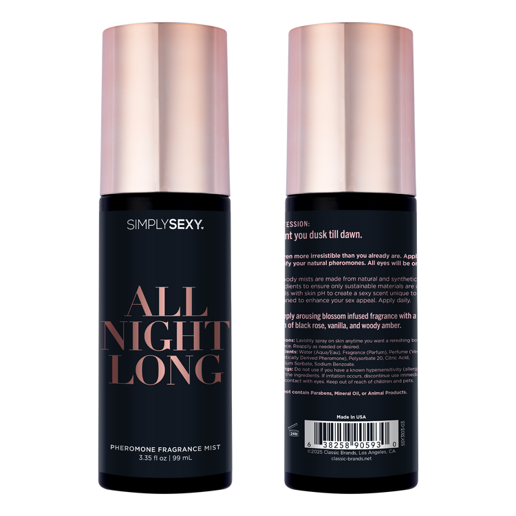 SIMPLY SEXY PHEROMONE BODY MIST - ALL NIGHT LONG - 3.35 floz | 99mL