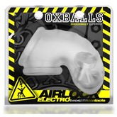 AIRLOCK ELECTRO, air-lite vented chastity, CLEAR ICE