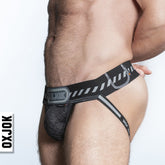PACKER, industrial quilted cargo strapjock, BLACK PUFF, LARGE