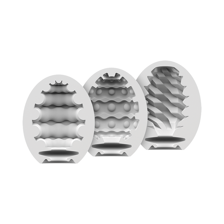 Masturbator Egg 3er Set (Riffle, Bubble, Fierce) Assorted