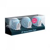 Masturbator Egg 3er Set (Savage) Light Blue