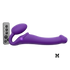 VIBRATING BENDABLE STRAP-ON - M - PURPLE