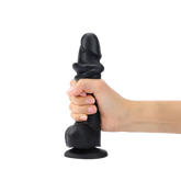 SLIDING SKIN REALISTIC DILDO BLACK L