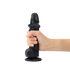 SLIDING SKIN REALISTIC DILDO BLACK L