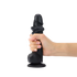 SLIDING SKIN REALISTIC DILDO BLACK XXL