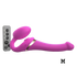 MULTI ORGASM BENDABLE STRAP-ON - M - FUCHSIA