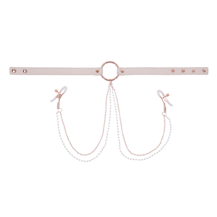 Peaches ‘n CreaMe Collar with Nipple Clamps